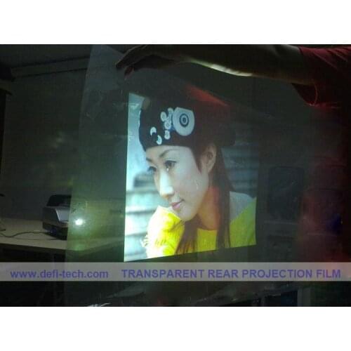 DfLabs hot sale!! DEFI best price Rear projection foil/film 1.5m*5m transparent one piece