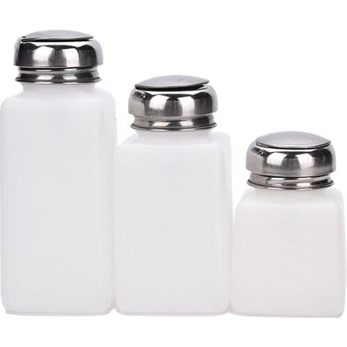 100ml/200ml/250ml Dispenser Pumping Bottle Liquid Alcohol Press Nail Polish Remover Dispenser Pumping Bottle color