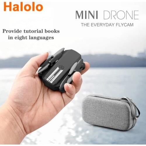 Halolo Dron 0.3MP/5.0MP/4K HD Camera Kids Toys Quadcopter FPV WiFi Mini Drone Altitude Hold Mode LED Lights Profissional Drones