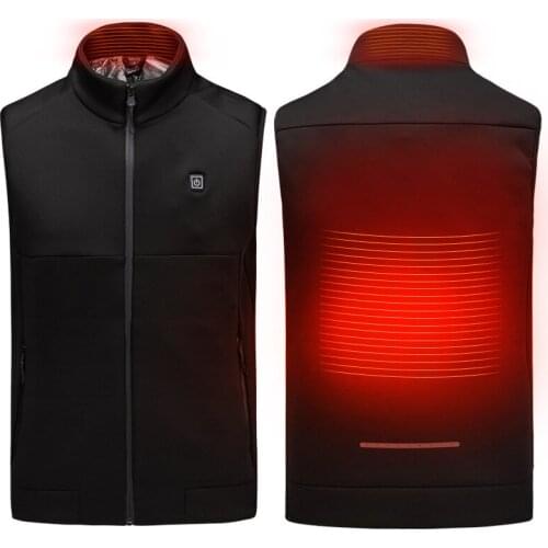 Electric Heated Vest USB Infrared Fishing Vest Winter Flexible Heated Jacket Intelligence Constant Temperature Veste Chauffante