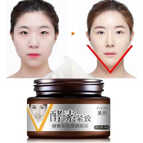 Face-Lifting Cream Moisturizing Whitening Brighten V-Shape Firming Shaping Nourish Avocado Hyaluronic Acid Unisex Skin Care 30g