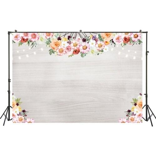 HUAYI Photography Backdrop Birthday Party Desserts Cake Table Wedding Bridal Shower Decor Flowers Photo Background W-3643