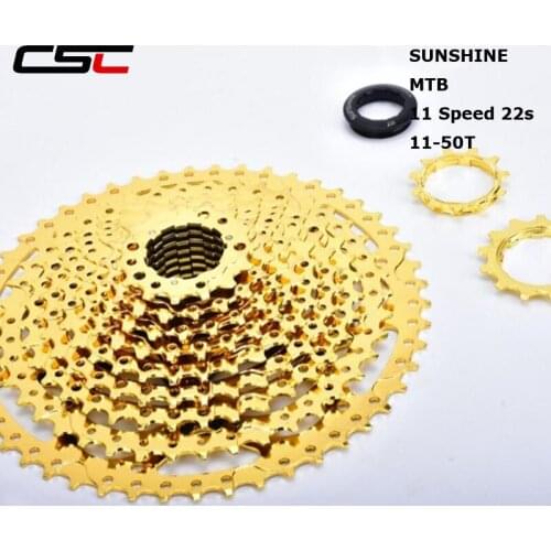 Golden Sunshine Cassette For Bicycle 11 Speed 11 -50t 22S Wide Ratio Freewheel Mountain Bicycle Freewheel Cassette