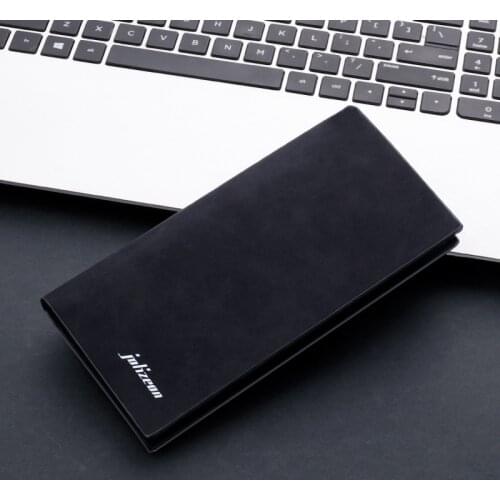 New mens wallet Thin slim wallet leather long Male business Clutch bag Coin Purse Luxury Brand mens wallets Carteira Masculina