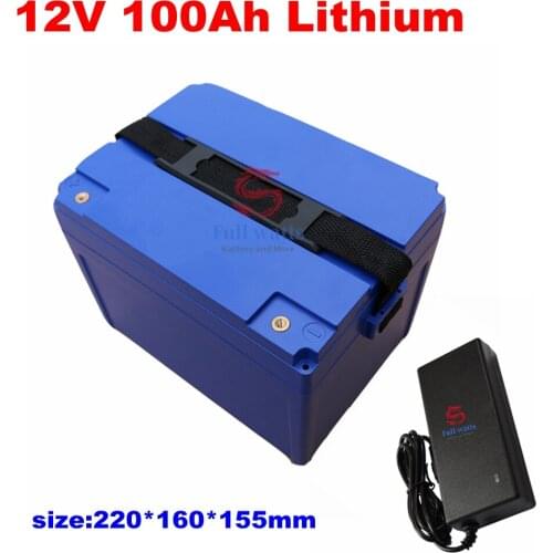 12v 100ah Lithium Ion Battery 18650 Li Ion Bateria Bms 3s 12.6v for EV Camper Van Solar Light Golf Car UPS + 10A Charger