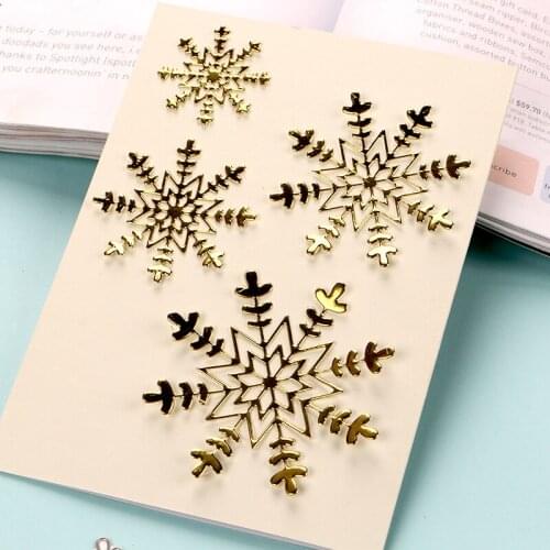 DUOFEN METAL CUTTING DIES Christmas snowflakes stencil DIY Scrapbook Paper Album 2020 new