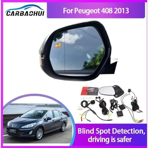Millimeter Wave Radar Blind Spot Monitoring BSA BSD BSM for Peugeot 408 2013 Assist Driving Parallel Safety Lane Change Assist
