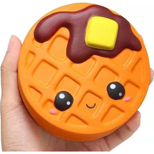 Cute Jumbo Cheese Chocolate Biscuits Squishy Slow Rising Soft Squeeze Toy Scented Relieve Stress Funny Kid Christmas Gift