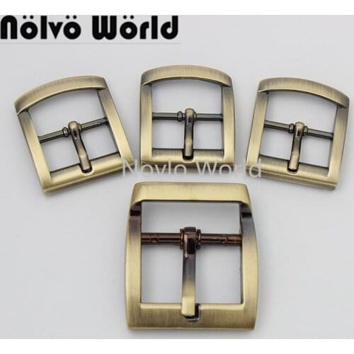 Nolvo World 5-20-100 pieces 19mm 26mm Custom logo pin buckle Zinc alloy belt buckle Shoes decoration accessories