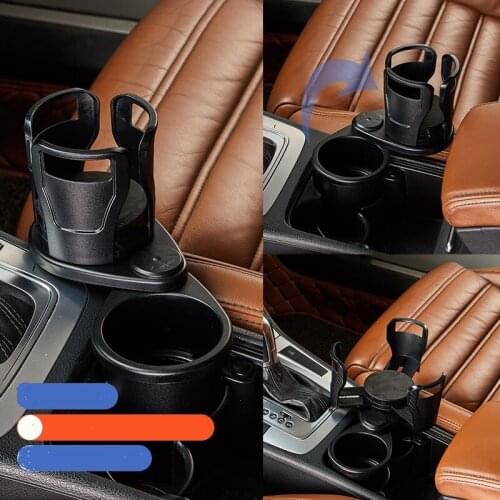 Multi-Purpose Vehicle Water Cup Holder Carbon Fiber Modified Cup Cushion Ashtray Car Cup Holder Beverage Rack