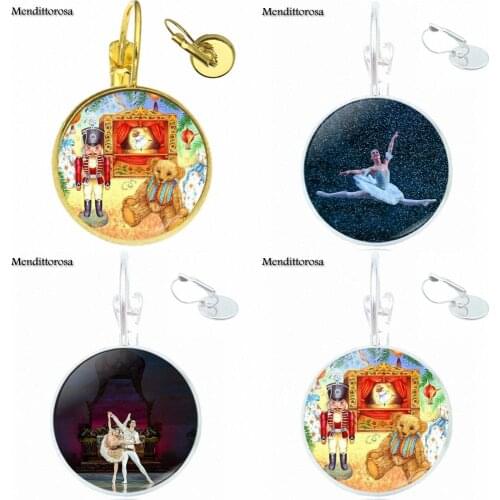 Fashion Jewelry Steampunk Women Gift Bronze/Silver/Golden Clip Ear Hook Drop Earrings For Wedding The Nutcracker Ballet