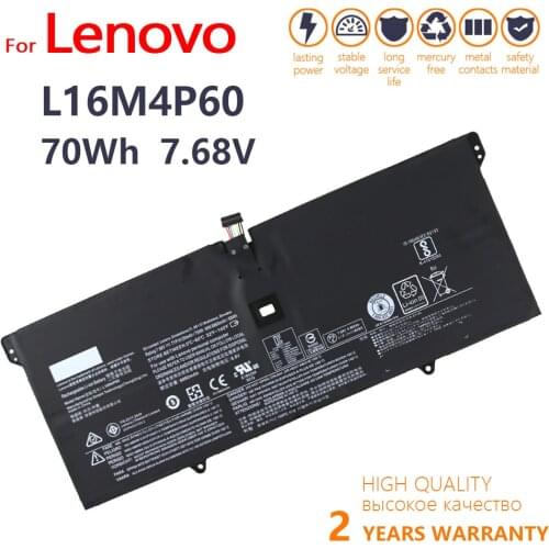 Genuine 7.68V 70Wh L16M4P60 L16C4P61 5B10N01565 Laptop Battery For Lenovo YOGA 920 YOGA 6 Pro-13IKB Yoga 920-13IKB 80Y7002XGE
