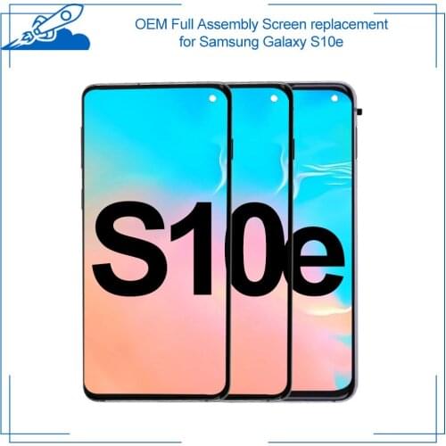 OEM Full Assembly For Samsung Galaxy S10e G970F U LCD Touch Screen AMOLED Display Digitize Assembly Replacement NO Burn Shadows