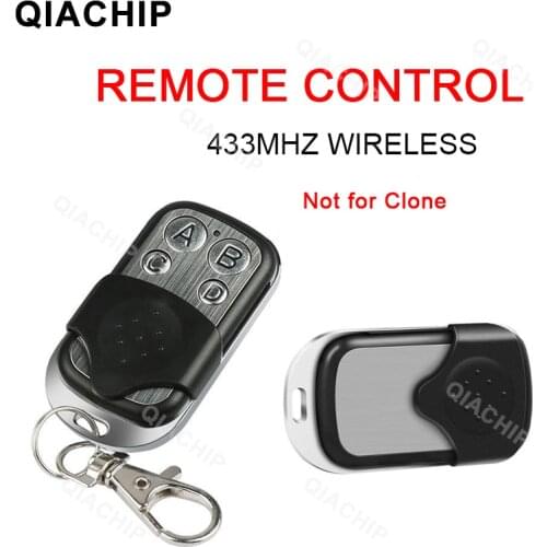 QIACHIP 433 mhz Universal Wireless RF Remote Control Electric Gate Key Fob Learning Code Garage Door Controller Included Battery