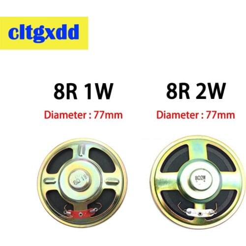 3pcs Ultra-thin Acoustic Loudspeaker 8 Ohm 2W 1W 8R 77MM Speaker Internal Magnetic Horn speaker For Doorbell DIY Electronic