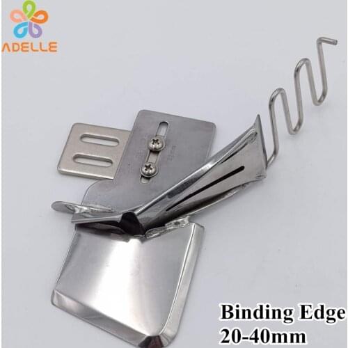 Universal 20mm-40mm Foot Binding Edge Plain Bias Binder Bottom Double Fold 1-Needle Lochstitch Sewing Machine Free Shipping