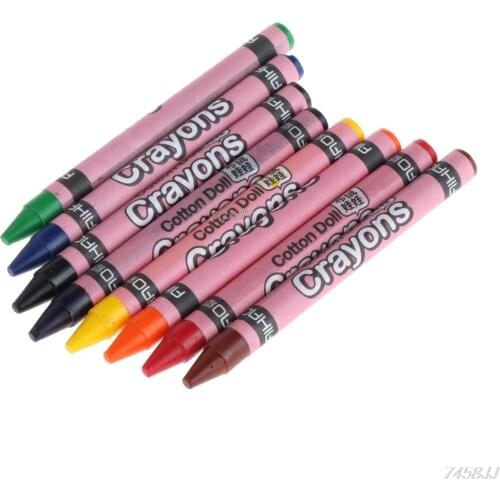 1Set Wax Crayon Stick Kid Painting Drawing Sketching Art Tool Drop ship