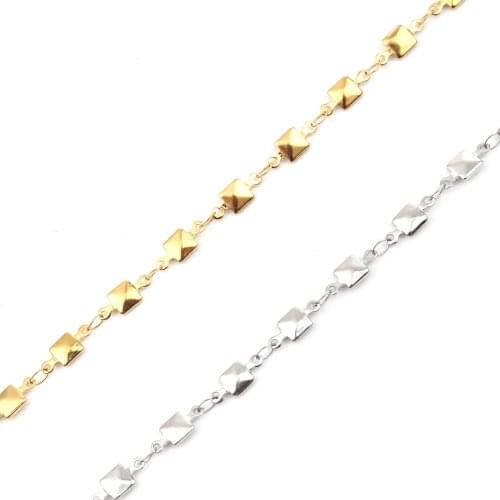 1PC Hot 304 Stainless Steel Anklet For Women Men Jewelry Silver Color Flower Heart Connector Charms Jewelry Wholesale Supply