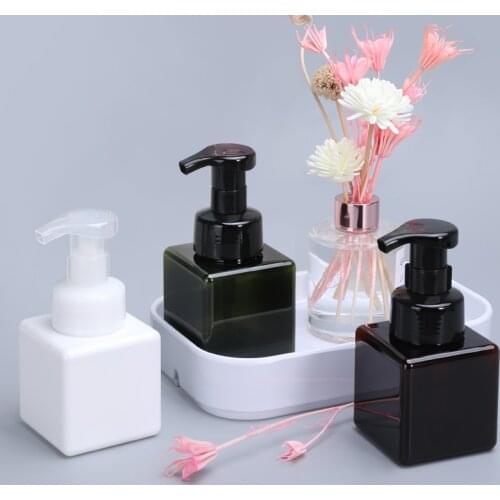 10Pcs 250ML Empty Foaming Soap Dispenser Bathroom Shower Gel Shampoo Lotion Cleanser Foamer Pump Refillable Bottle