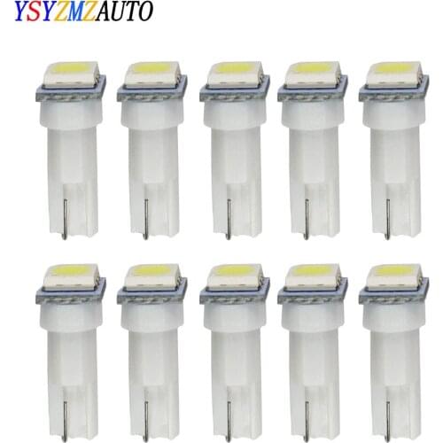 10pcs T5 W3W W1.2W 5050 Auto LED T5 17 37 73 74 Red/Blue/Green/Yellow Auto LED Lamp Car Dashboard Instrument Lights Bulb 12V