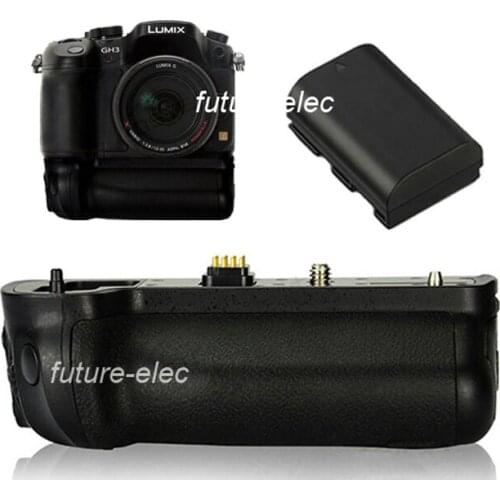 2-Step Battery Handle Hand Grip Holder Vertical Power Shutter for Panasonic Lumix DMC-GH3 GH3 GH4 Camera as BGGH3+1 x DMW-BLF19E