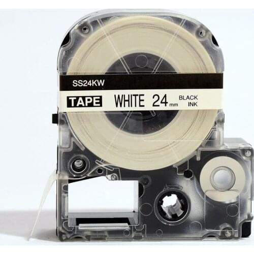 3PK compatible king jim LC-6WBN 24mm black on white SS24KW for king jim tepra SR950/750/3900P