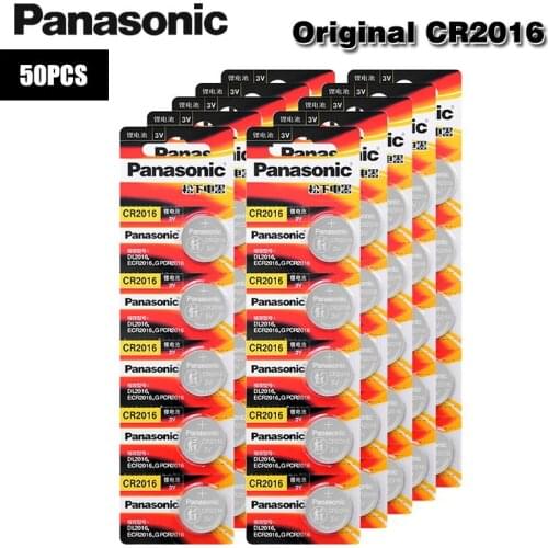 50PCS Original Panasonic Top Quality Lithium Battery 3V cr2016 Button Battery Watch Coin Batteries cr 2016 DL2016 ECR2016
