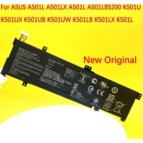 B31N1429 Laptop Battery For ASUS A501L A501LX A501L B5200 K501U K501UX K501UB K501LB K501LX Laptop 11.4V 48WH 4240MAH