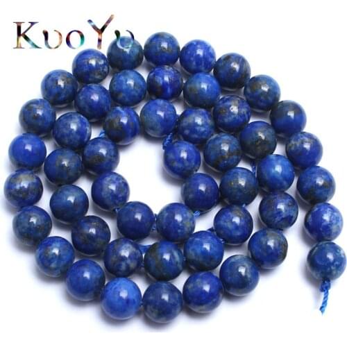 Natural Lapis Lazuli Gem Stone Beads 100% not dyed Round Loose Beads For Jewelry Making 15"inch 4/6/8/10mm DIY Bracelet Necklace