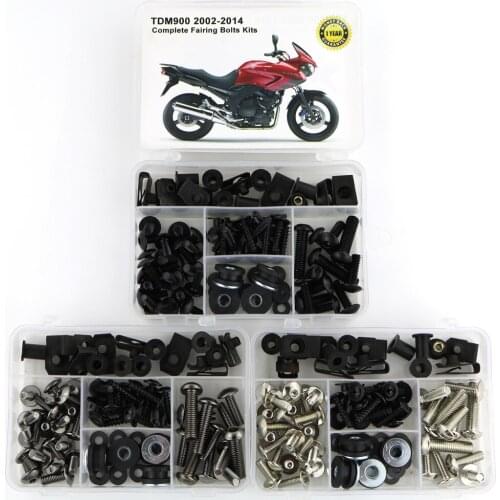 For Yamaha TDM900 TDM 900 2002-2014 Motorcycle Complete Full Fairing Bolts Kit Fairing Clips Body Screws Nuts Steel