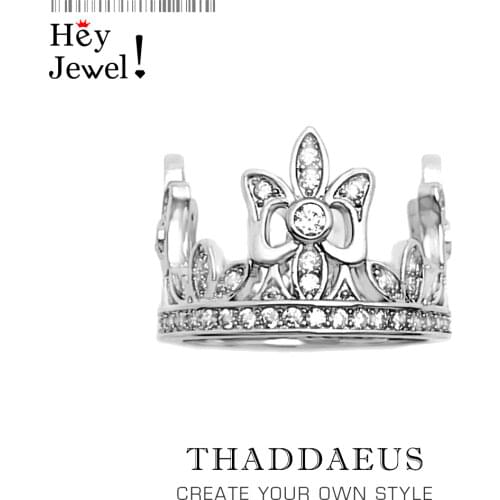 Cross Crown Ring,Europe Style Glam Fashion Good Jewerly For Men & Women,2017 Vintage Gift In 925 Sterling Silver,Super Deals