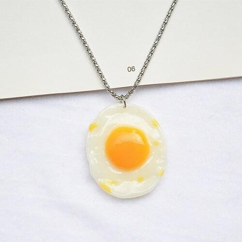 Korean Fashion Food Flower Necklace Women Jewelry Statement Necklace Pendants Cute Cartoon Fruits Stainless Steel Chain Necklace
