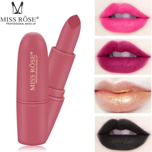 MISS ROSE Matte Lipstick Long Lasting Sexy Lipstick Wholesale Makeup Waterproof / Water-Resistant Cosmetic Gift for Girl