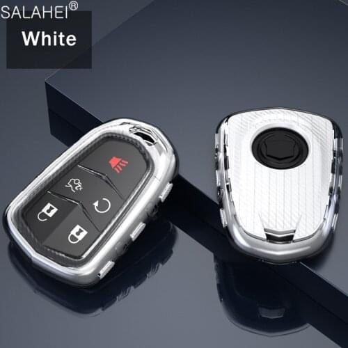 Fashion Soft TPU Car Key Case Holder Shell For Cadillac ESV Escalade CTS XTS SRX ATS 2015 2016 2017 2018 CT5 XT5 XT6 Accessories