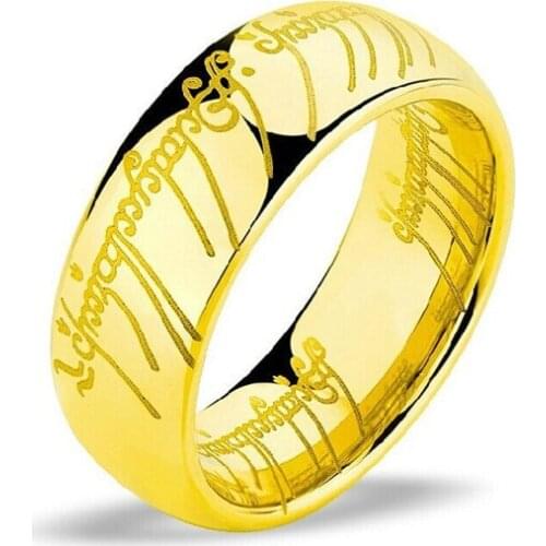MOREDEAR 2017 Midi Ring Tungsten One Ring of Power Gold the Movie of Ring Lovers Women and Men Fashion Jewelry