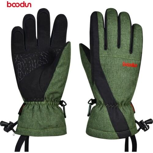 Men Women Winter Outdoor Sports Waterproof Mittens Ski Gloves Seperated Finger Thermal Fleece Warm Snow Skiing Snowboard Gloves