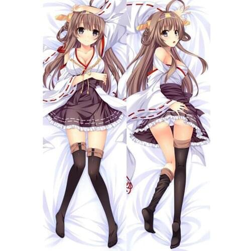 New Cool Anime BL Pillowcase Kantai Collection Kongou Throw Otaku Dakimakura Gifts Bedding Hugging Body Pillow Case 150x50 CM