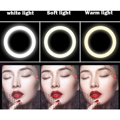 New Ring Light with Tripod/Round Stand & Cell Phone& Remote Camera Holder for Live Stream Photography Makeup YouTube DOM668