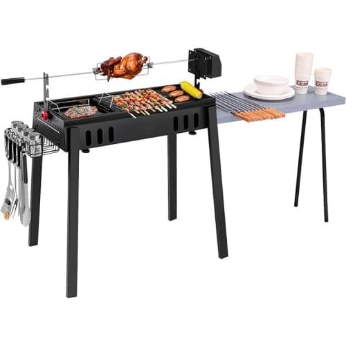 Outdoor BBQ Tableware Folding Household Oven Including Electric Grill Food Grade 304 Stainless Steel Grilled Mesh Grill