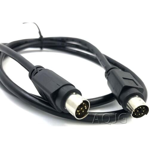 PLC cable male to male S terminal MD8 pin male to male cable Round head MD8 pure copper nickel - plated data communication Gold