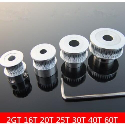 2GT 16T 20T 25T 30T 40T Belt Pulley aluminium alloy Pulley synchronizing pulley for gearbox for synchronous belt drive