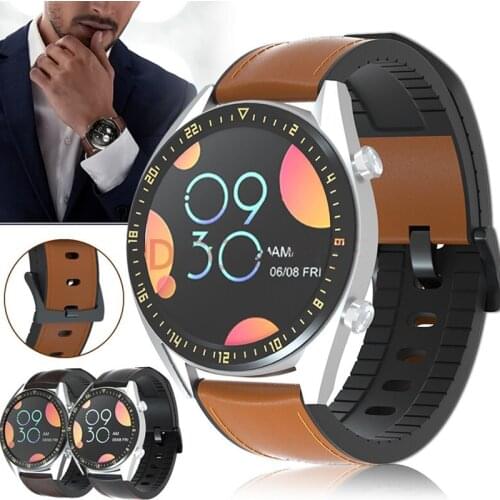 Leather + Silicone Bracelet Band For Huawei Honor Magic Watch 2 46mm Watch Strap For Huawei Watchband GT 2 Honor Magic 2 Correa