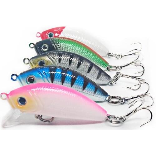 1PCS 5cm/3.7g Fishing Lure Quality Minnow Lure 3D Eyes Plastic Hard Bait Pesca Artificial Jig Wobblers Crankbait Fishing Bait