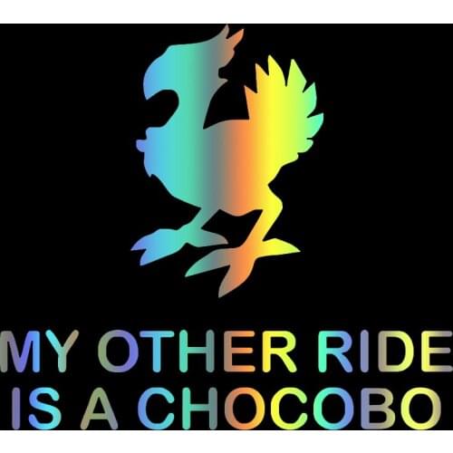 S51271# Various Sizes/Colors Car Stickers Vinyl Decal My Other Ride Is A Chocobo Motorcycle Decorative Accessories