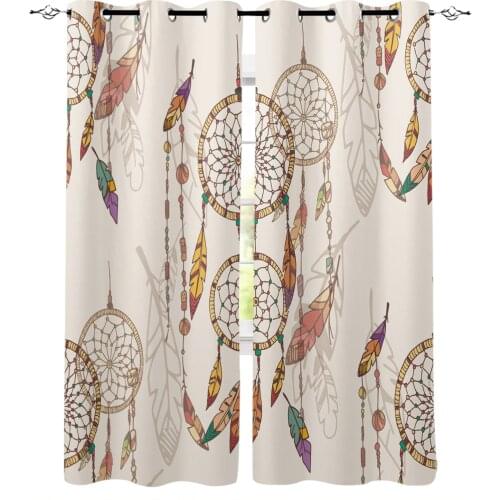 Retro Dreamcatcher Blackout Curtains for Children Kids Home Decor Bedroom Living Room High Shading Window Curtains