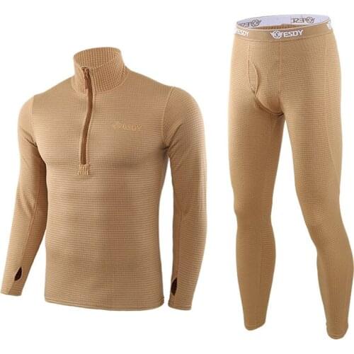 Mens Cycling Base Layers Long Sleeves Cycling Thermal Underwear Adult Winter Warm Two Piece Set Sexy Quick Dry Riding Clothes