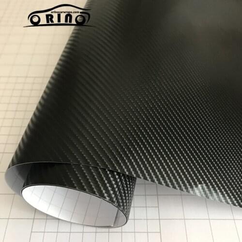 50X200/300CM Black/Silver 4D Carbon Fiber Vinyl Film With Air Bubble Free Motorbike Scooter Car Wrapping Sticker Vehicle Foil