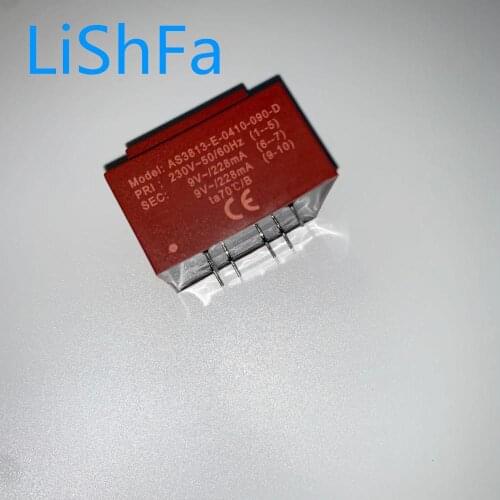 1PCS/SET New high quality transformer AS3813-E-0410-090-D 230V ~50/60Hz 9V ~ 228ma