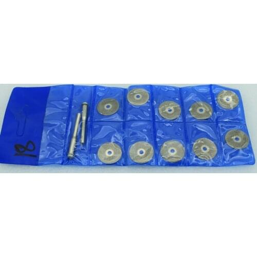 10pcs Diamond Cutting Disc 20mm Coated Saw Blade Cut Off Wheels with 2pcs Handle Jewelry Rotary accessories
