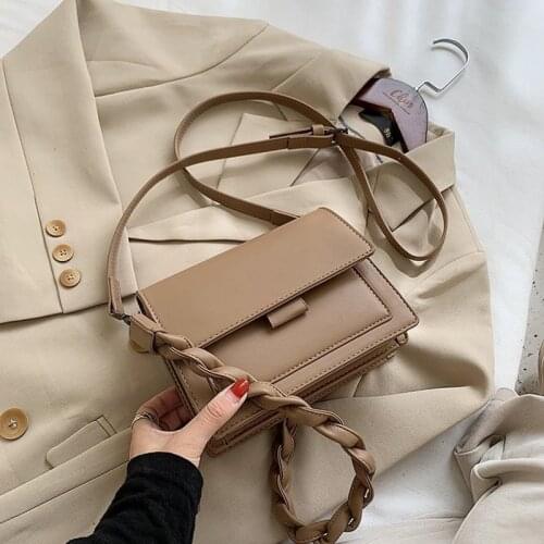 ATLI New Classic Designer Branded Small PU Leather Flap Crossbody Bags for Women 2021 Trend Shoulder Handbags Fashion